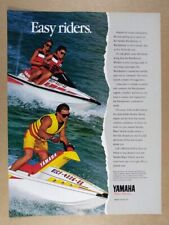 1990 Yamaha WaveRunner & WaveJammer vintage print Ad picture