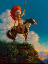 1931 Edward Eggleston Indian Maiden on Horse 16 x 20 Art Poster Print Pin-Up  picture