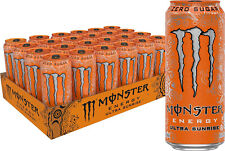 Monster Energy Ultra Sunrise, Sugar Free Energy Drink, 16 Fl Oz (Pack of 24) picture