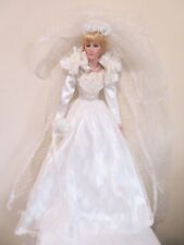 Princess Diana of Wales Porcelain Wedding Bride Doll 1994 Towle picture