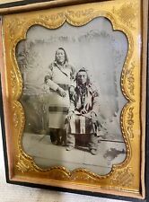 Native American Sitting Bull Full Ambrotype 1/2 Plate Original Rare picture