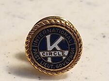 Vintage International Circle K Club Past Lieutenant Governor 10kt Gold Plate... picture