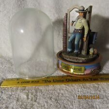 Vintage Franklin Mint Hand Painted John Wayne Figure Star Packer With Dome picture