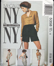 McCall's NY NY 5358 Misses Lined Jacket, Dress. Shorts, Size 8, FF picture