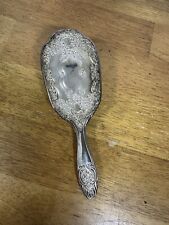 Women’s Vtg Hair Brush Victorian Style Metal Unsigned Not Marked Ornate picture