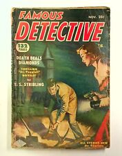 Famous Detective Pulp Nov 1952 Vol. 12 #6 GD picture