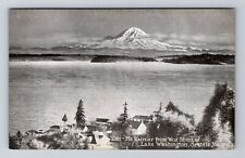 Seattle WA-Washington, Mt Rainier, Aerial View, Vintage Postcard picture