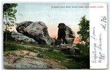 Postcard Judges Cave West Rock Park, New Haven, CT 1906 B12 picture
