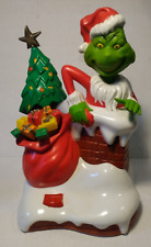 Vtg Dr. Seuss How The Grinch Stole Christmas Lights Sound Coin Bank - Works picture