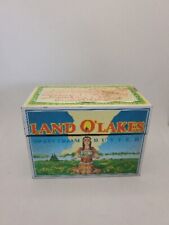 VINTAGE Land O'Lakes Sweet Cream Butter Recipe Box With 4 Cards & Add picture