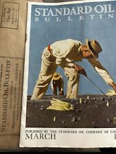 Standard Oil Bulletin March   1929  Planting Ad Cover W Envelope picture