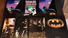 Lot of 9 Batman 1989 Movie School Folders & Notebooks Keaton Batmobile Joker NEW picture