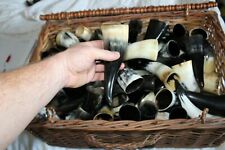 Drinking Horn 100 ml plus Real Horn Medieval Viking Reenactment set of 50 Pcs picture