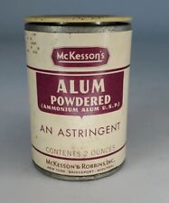 Vintage 2oz  McKesson’s Alum (Ammonium Alum) Powdered picture