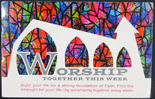 “Worship Together This Week” A sales ad reply. No.001 Religion in American Life picture