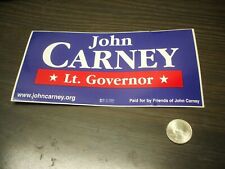 JOHN CARNEY LT. GOVERNOR Sticker - Delaware picture