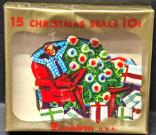 Vintage Dennison Christmas Seals Dad Chillin Sealed Box picture