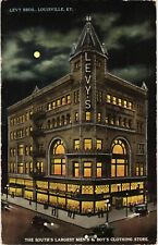 Levy Bros. Men's & Boy's Clothing Store Louisville KY Divided Postcard 1916 picture