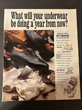 Vtg 1990s BVD Underwear Ad What will your underwear be doing a year from now? picture
