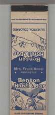Matchbook Cover - Donkey Benson Hotel & Bar Silverton, CO picture