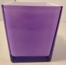 Teleflora Square Decorative Lavender Vase Purple Cube Planter 5