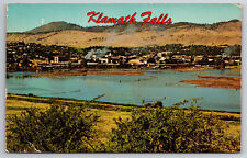 Vintage Postcard OR Klamath Falls Shoreline Buildings Chrome picture