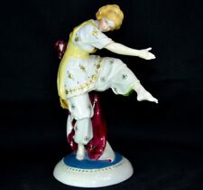 Antique 1877 - 1890 Austria Figurine Statue Girl Dancer Porcelain ROYAL VIENNA picture