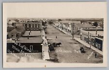 Atkinson Nebraska NE Birdseye View Main Street Real Photo Postcard RPPC 1908 picture