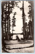 Itasca State Park MN Postcard RPPC Photo Lake Itasca Douglas Lodge c1910's picture