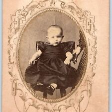 c1860s Civil War Era Baby by Mother CdV Photo Card Picture Frame Art Stamp H18 picture