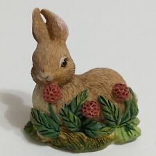 Vintage RUSS Berrie NATURE'S WONDER Bunny w Flowers #13973 Rabbit Spring  picture