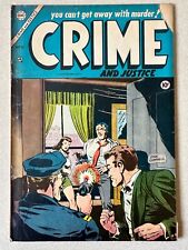 Crime and Justice #18 1954 1.8 GD- Pre-Code Crime Pulp Noir EC Comics picture