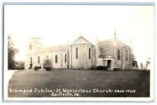 c1940's Diamond Jubilee St. Wenceslous Church SpillviIle IA RPPC Photo Postcard picture