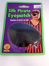 Pirate Black Silk Eye Patch Buccaneer Costume Accessory Cosplay Halloween Rubie  picture