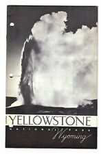 1939 Yellowstone National Park Guide with Map - Wyoming picture