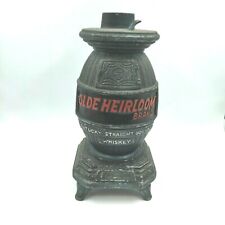 Vintage Old Heirloom Kentucky Bourbon Pot Belly Stove Lamp Advertising 4 Repair picture