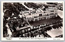 RPPC Casablanca Morocco Palace of the Sultan - Aerial Real Photo c1940s Postcard picture