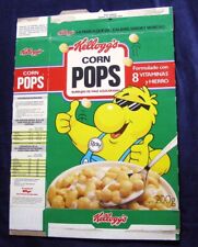 Kellogg’s Corn Pops Burbujas De Maiz Azucaradas Vintage Cereal Box From Mexico picture