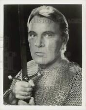 1980 Press Photo Actor Richard Burton as King Arthur in 