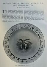 1894 American History in Pottery La Fayette & Washington Plate Harrison Plate picture