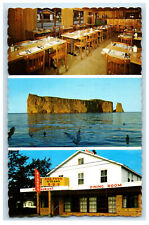 c1960's Multiview of Biard's Restaurant Perce Quebec Canada Vintage Postcard picture