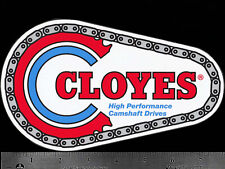 CLOYES High Performance Camshaft Drives - Original Vintage Racing Decal/Sticker picture