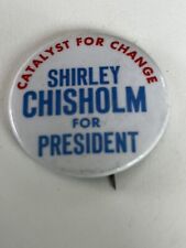 Shirley Chisolm Vintage Button Pin Pinback President picture
