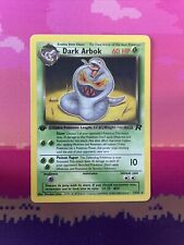 Pokemon Card Dark Arbok Team Rocket 1st Edition 19/82 Near Mint Condition picture