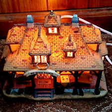 Lemax Harvest Crossing Lighted Big Horn Ranch House with Box Works 2008 picture