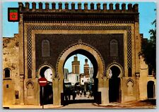 Boujeloud Gate Fez Morocco (6 X 4 in) Postcard 9599 picture