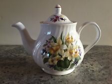 Vintage Arthur Wood & Son Staffordshire England Daffodils Teapot picture