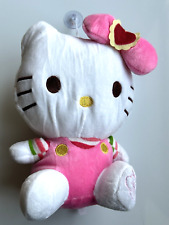 Hello Kitty Plush Hanging Toy Pink Heart Bow Overall Gift Party Favor 8