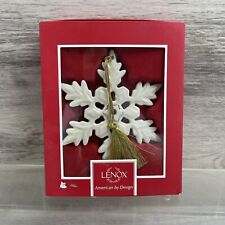Lenox 2014 Winds of Winter Snowflake Christmas Ornament with Red Crystal picture