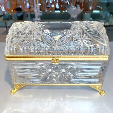 Antique Fine Italian Crystal Gilt Treasure Box picture